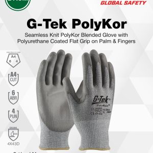 g tek polykor cut resistant gloves with polyurethane coating