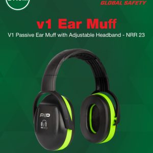 v1 passive ear muff with adjust headband (nrr 23)