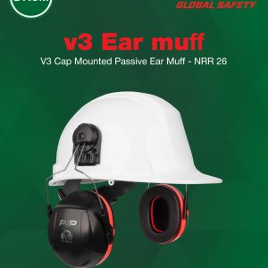 v3 cap mounted passive ear muff (nrr 26)