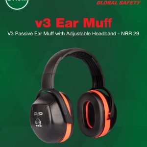 v3 passive ear muff with adjust headband (nrr 29)