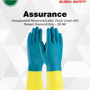 assurance 52 3670 unsupported neoprene/latex chemical resistant