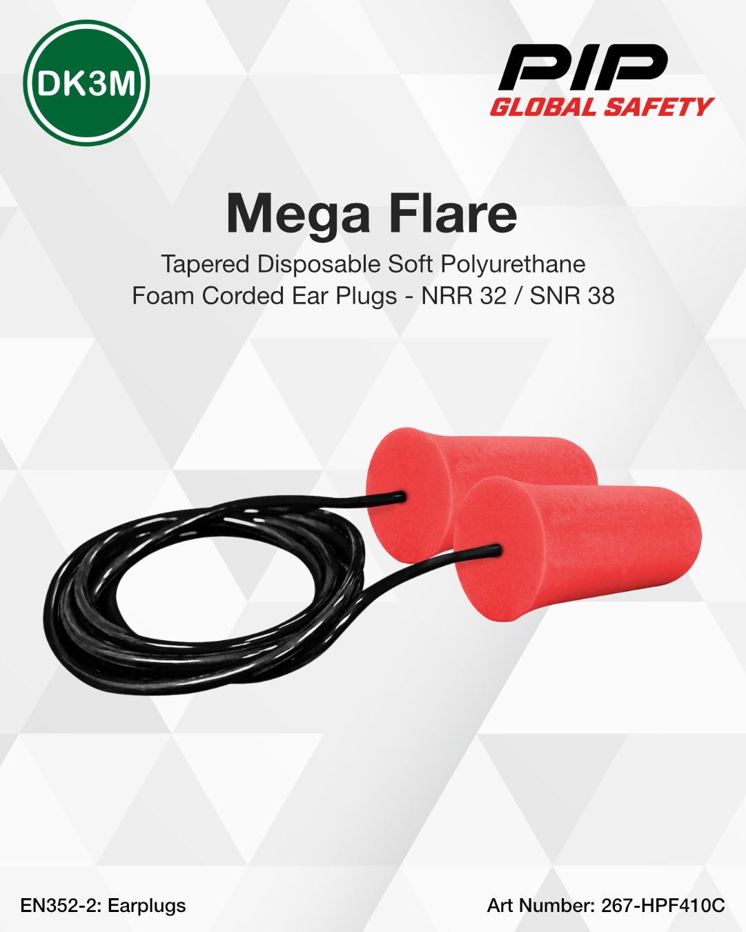 mega flare corded disposable foam ear plugs nrr 32 mega flare corded disposable foam ear plugs nrr 32