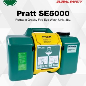 pratt se5000 portable gravity fed eye wash unit 35 ltr