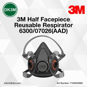 3m half facepiece reusable respirator 6300/07026(aad)